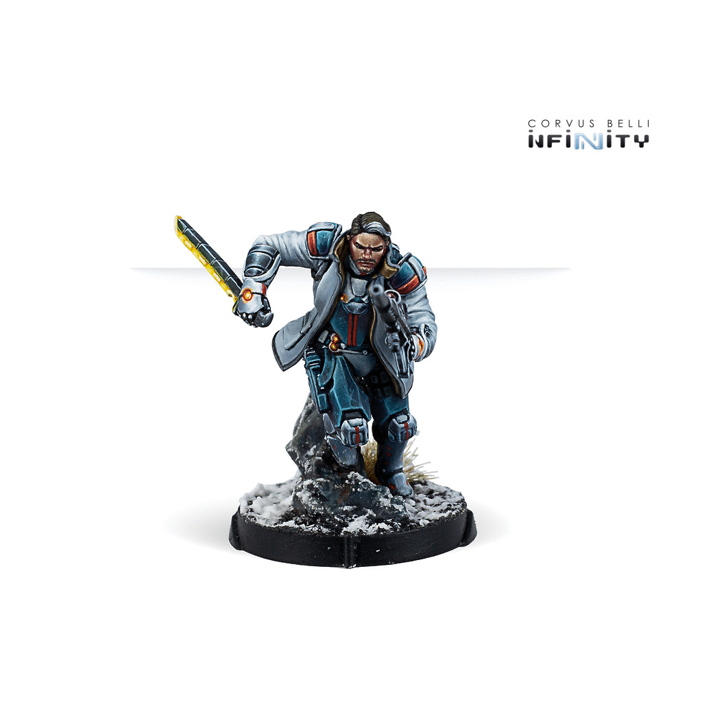 Infinity - Aleph - John Hawkwood Merc Officer (K1 Marksman Rifle).