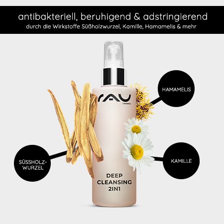 RAU Cosmetics Deep Cleansing 2in1 Reinigung und Tonic in einem gegen Pickel & Mitesser