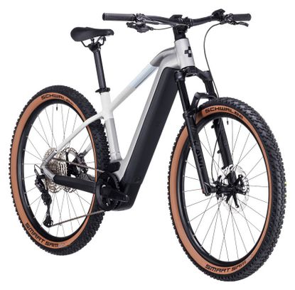 VTT Électrique Semi-Rigide Cube Reaction Hybrid SLT 750 Shimano XT 12V 750 Wh 27.5'' Argent Blanc Cream