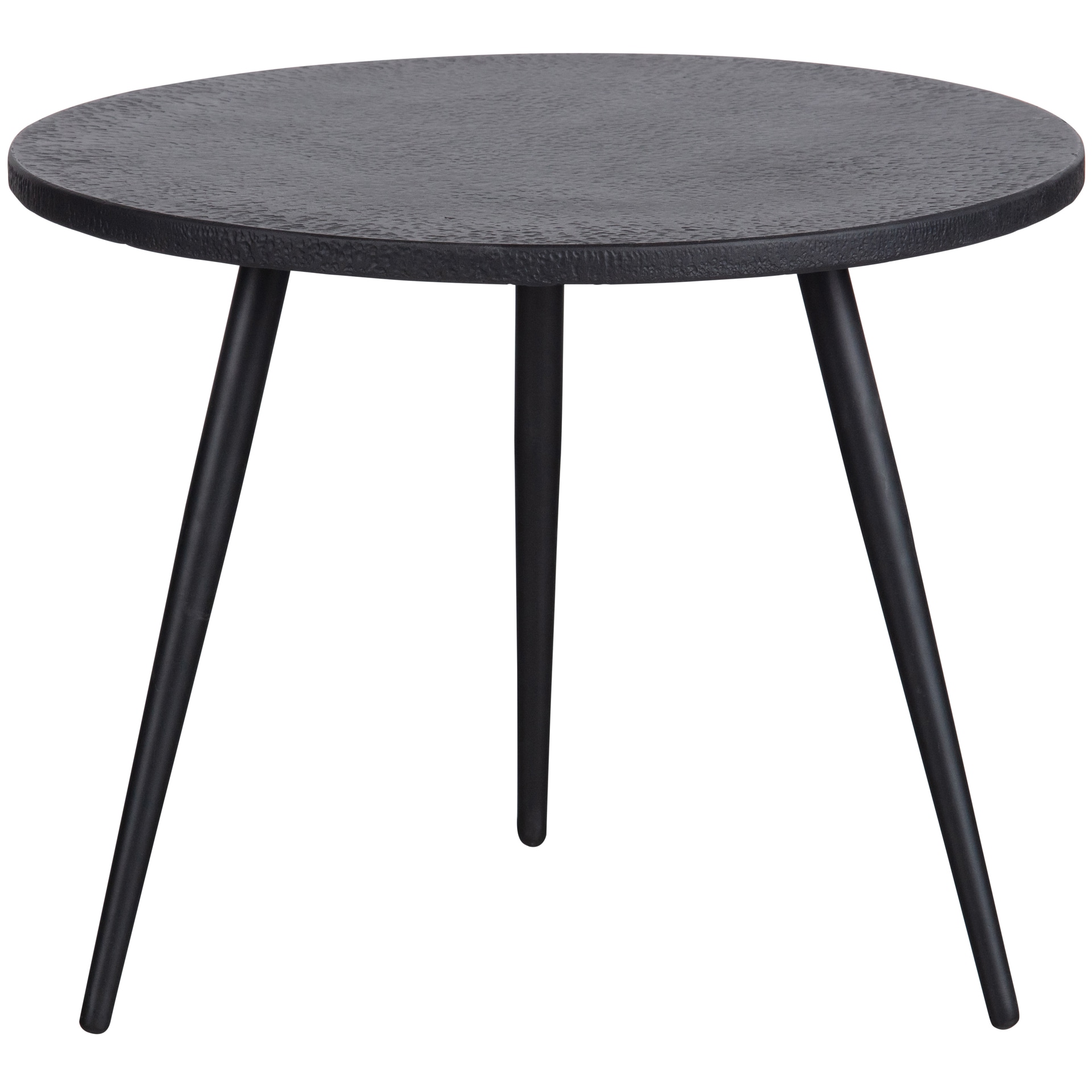 Garten Beistelltisch SUZE 2-teilig schwarz