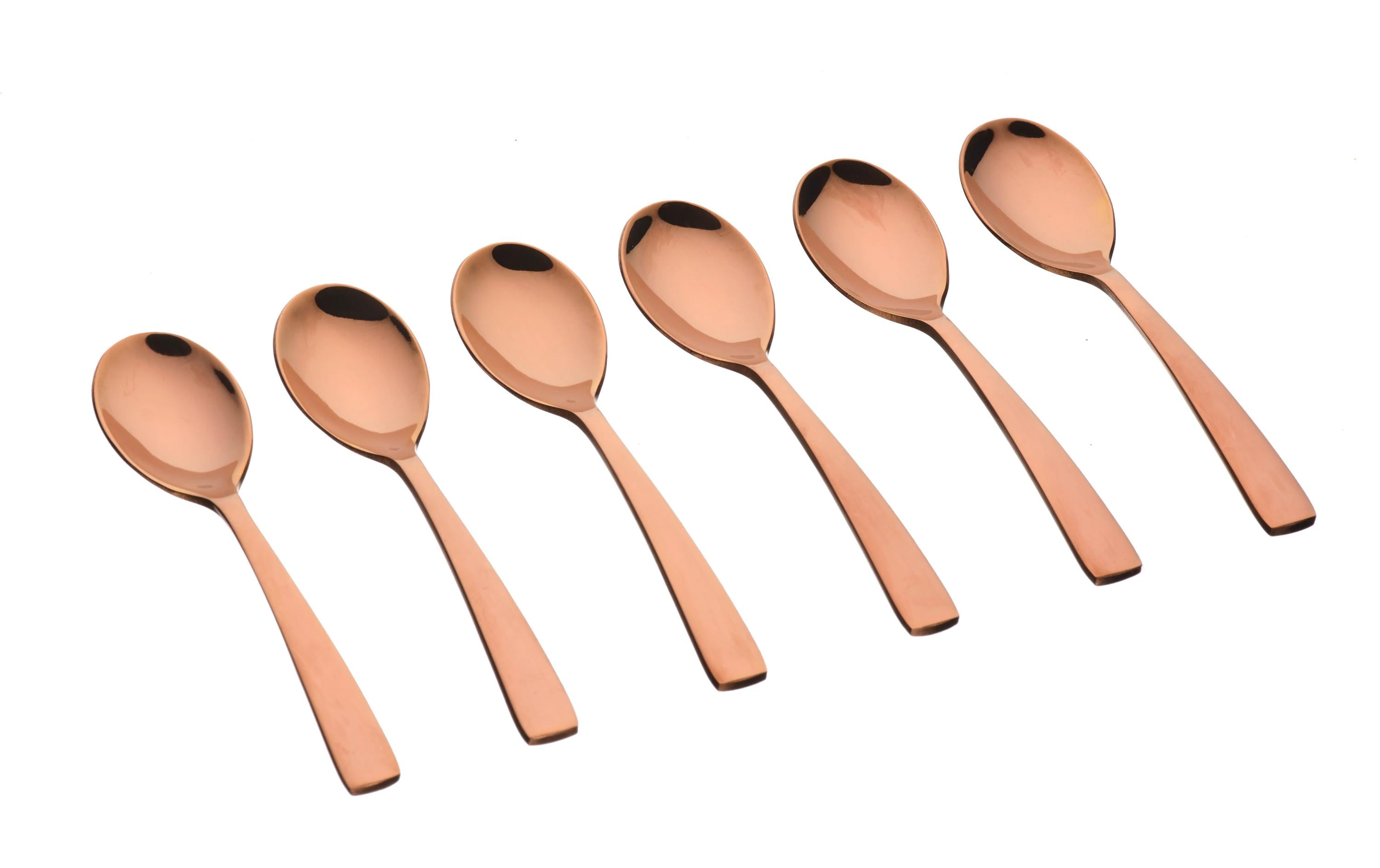 Löffel Oglu 6 Stück, KupferKaffee- und Dessertlöffel