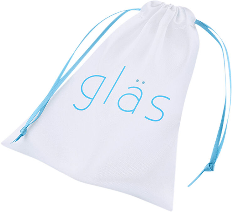 Gläs GLAS - RECHARGEABLE REMOTE CONTROLLED VIBRATING DOTTED G-SP Black