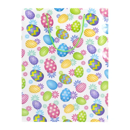 Idena Geschenktasche L Ostereier 25x34cm FSC-Mix