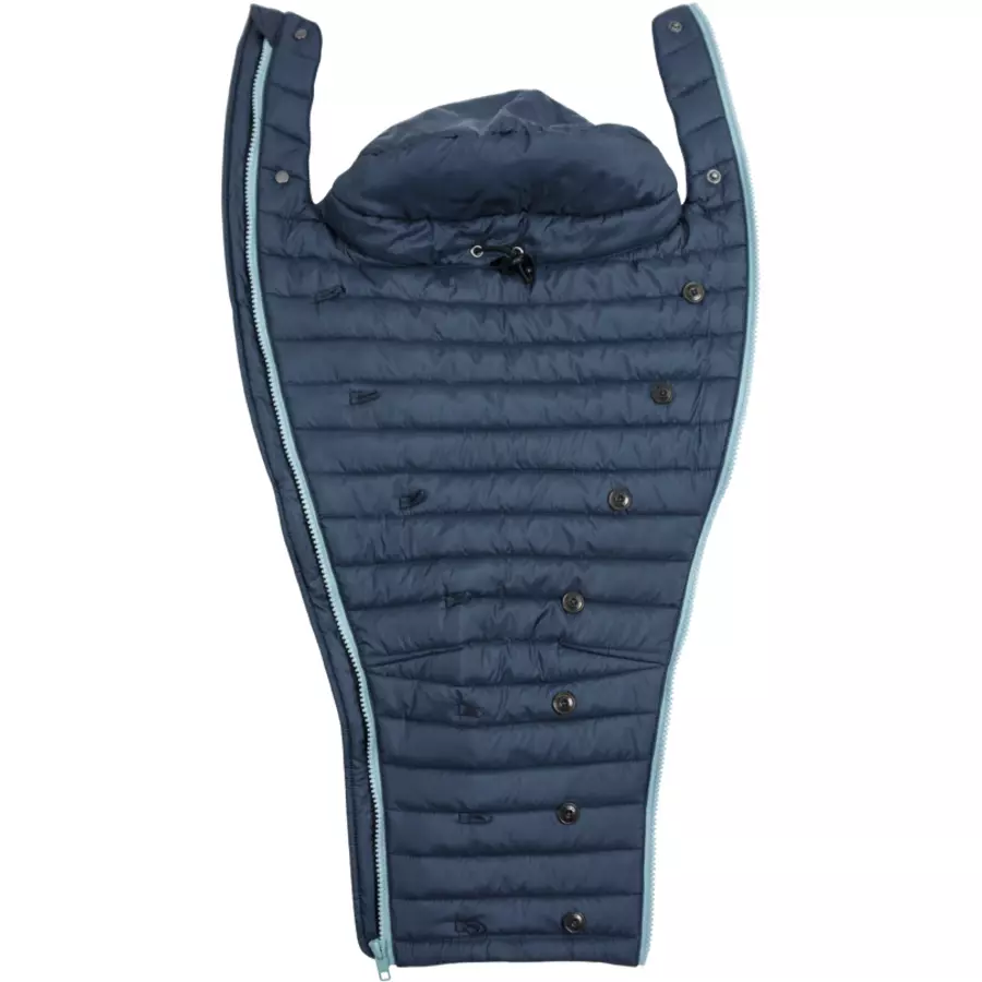 mamalila Stepp-Tragejacke taubenblau