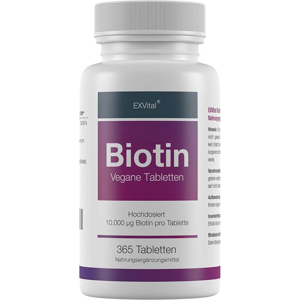 EXVital® Biotin Tabletten für Haare, Haut und Fingernägel hochdosiert