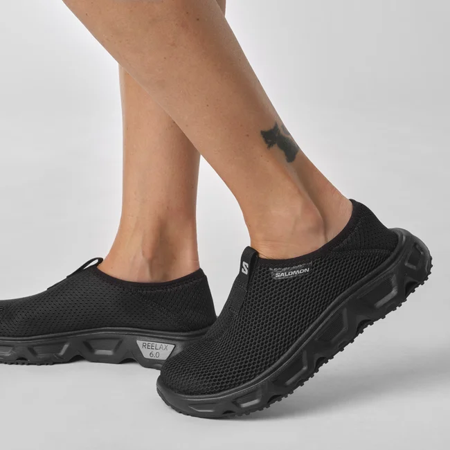REELAX MOC 6.0  Chaussures de récupération pour femme Black/Black/Alloy