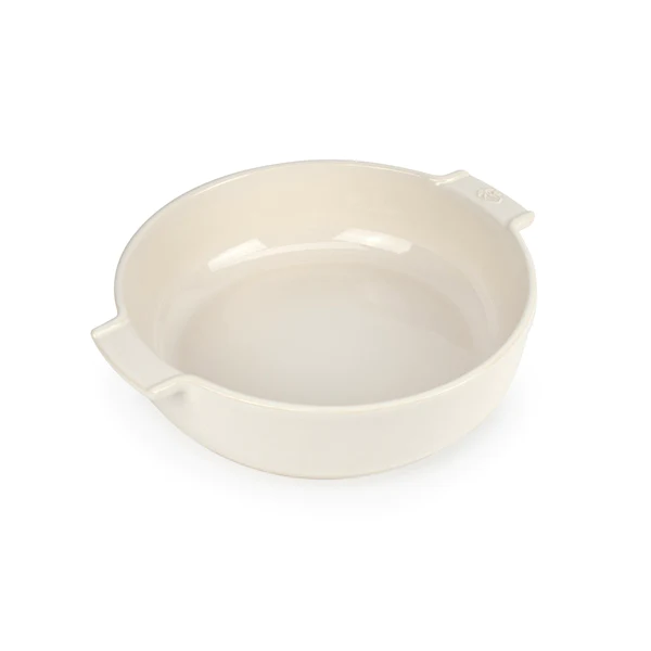 Plat four rond céramique écru 27 cm Peugeot