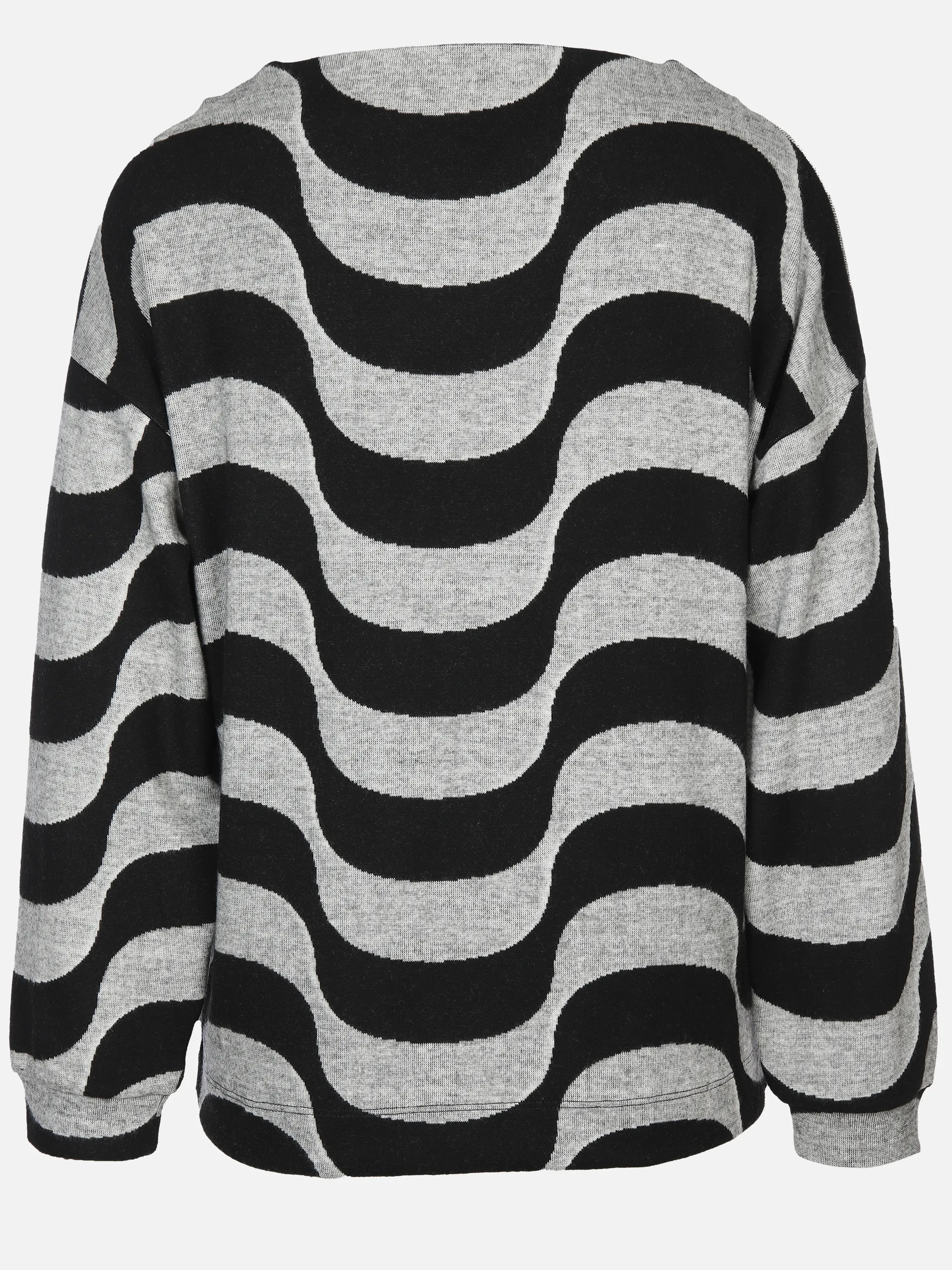 Damen Jacquardshirt mit Wellenmuster