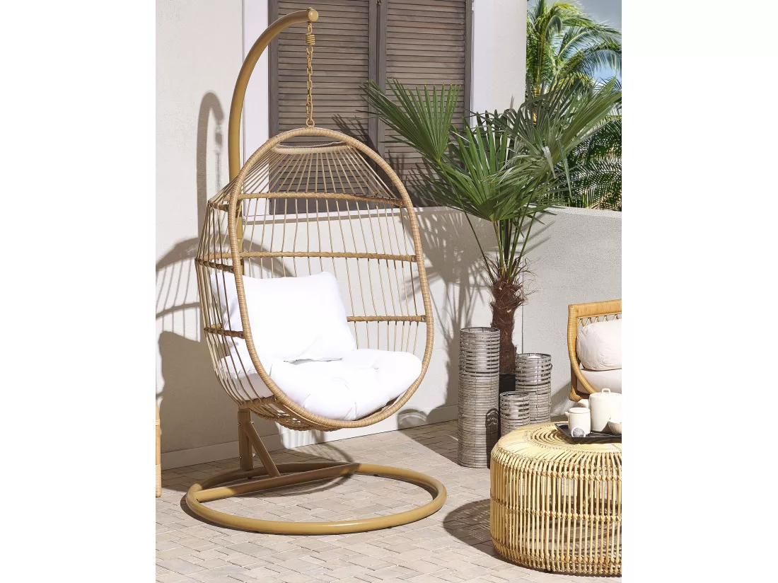Fauteuil suspendu avec support ALBA Naturel