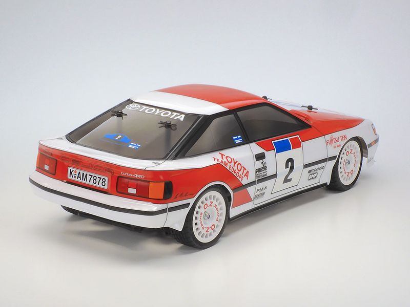Tamiya Tourenwagen Toyota Celica GT-Four, TT-02, Bausatz, 1 Toyota Celica GT-Four (ST165) On-Road Modell auf bewährtem TT02 Chassis