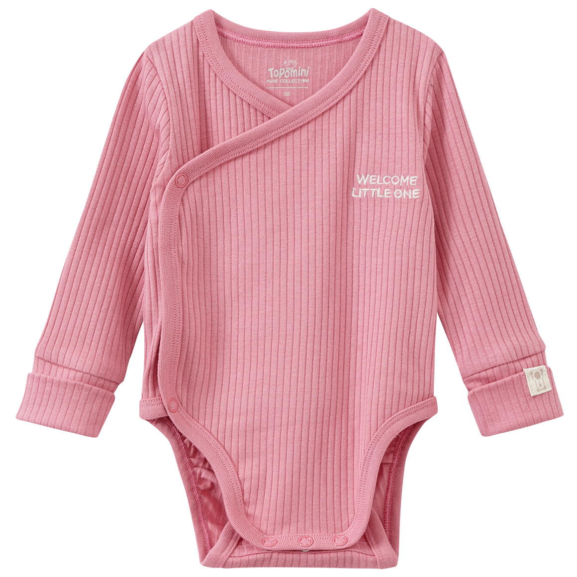 Topomini Pure Collection Newborn Wickelbody, Leggings und Mütze rosa
