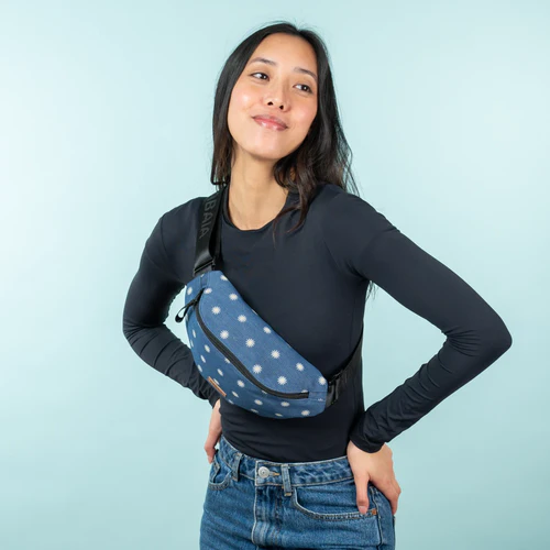 Sac banane Small San Giljan bleu jean