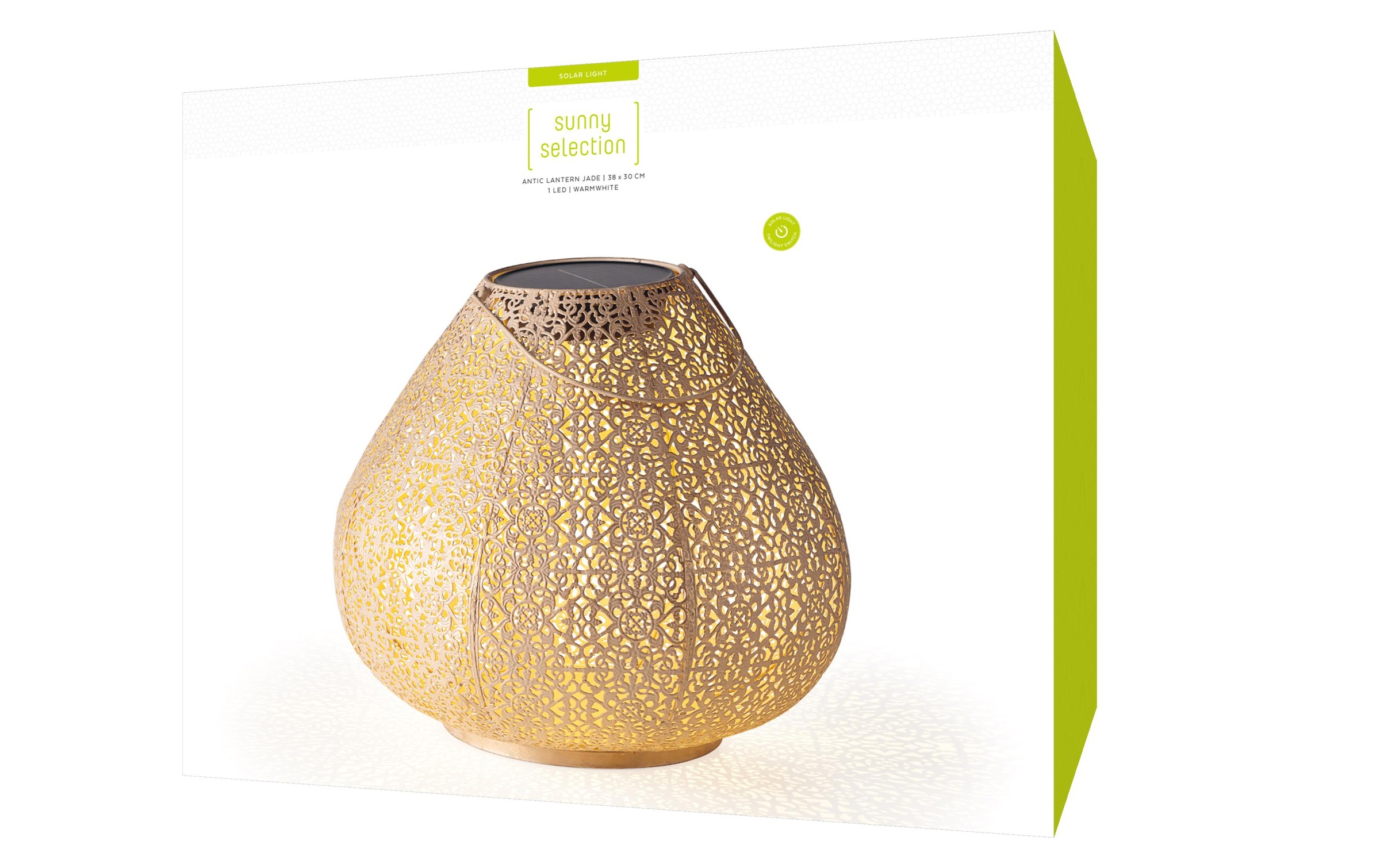STT LED Gartenleuchte »Solar Antic Lantern Jad« Warmweiss