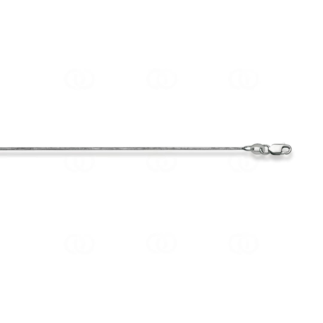 Schlangenkette 750/18 K Weissgold 0.9mm
