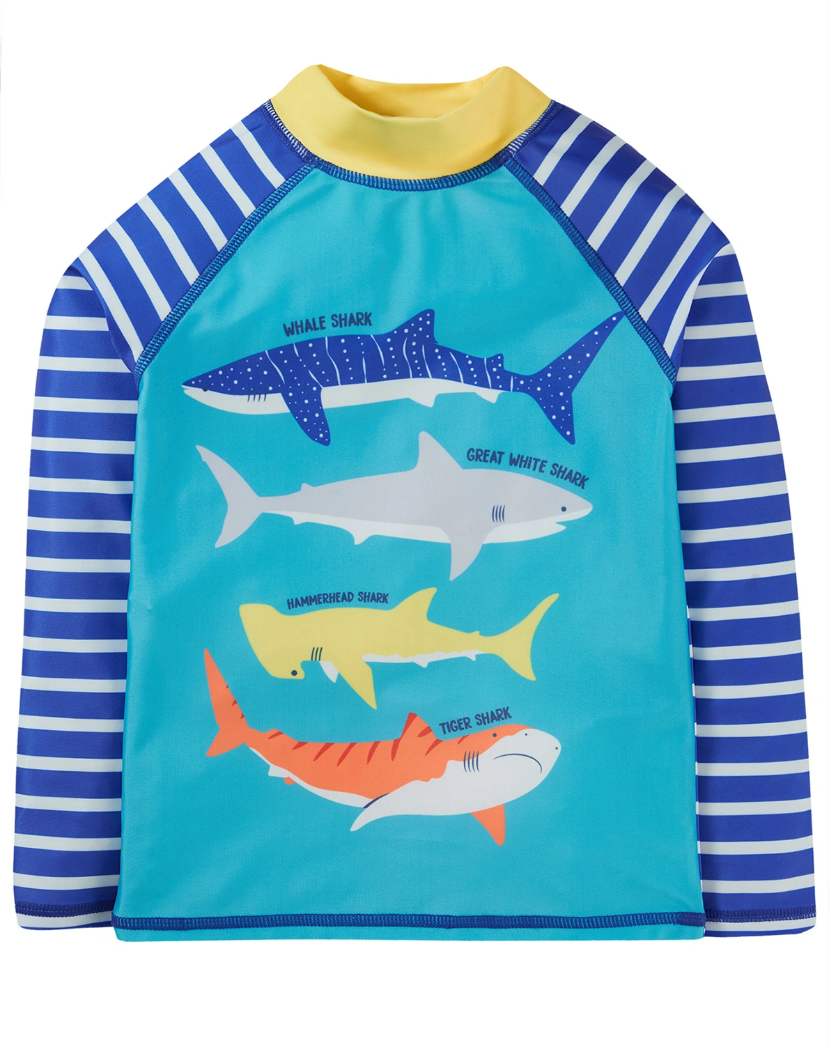 Langarm-Badeshirt SHARKS in ocean