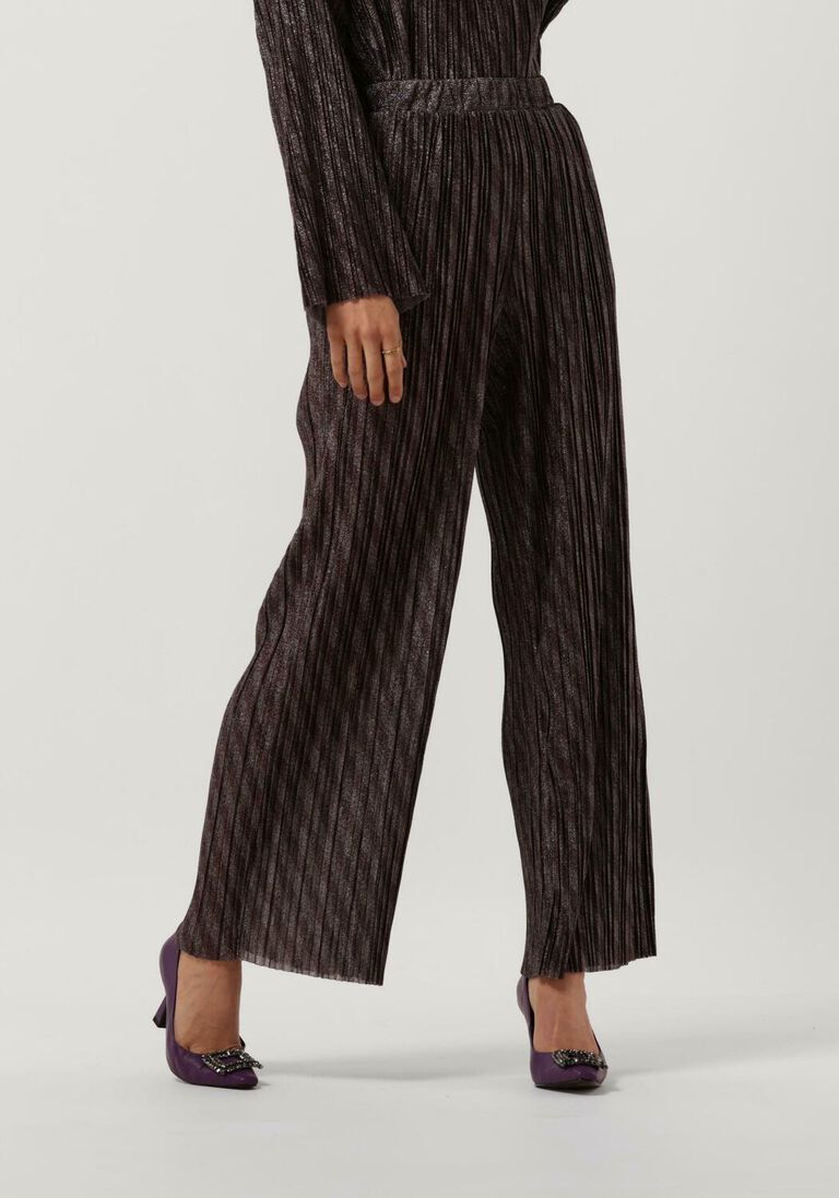 OBJECT zwarte object wijde broek lux hw pants 124