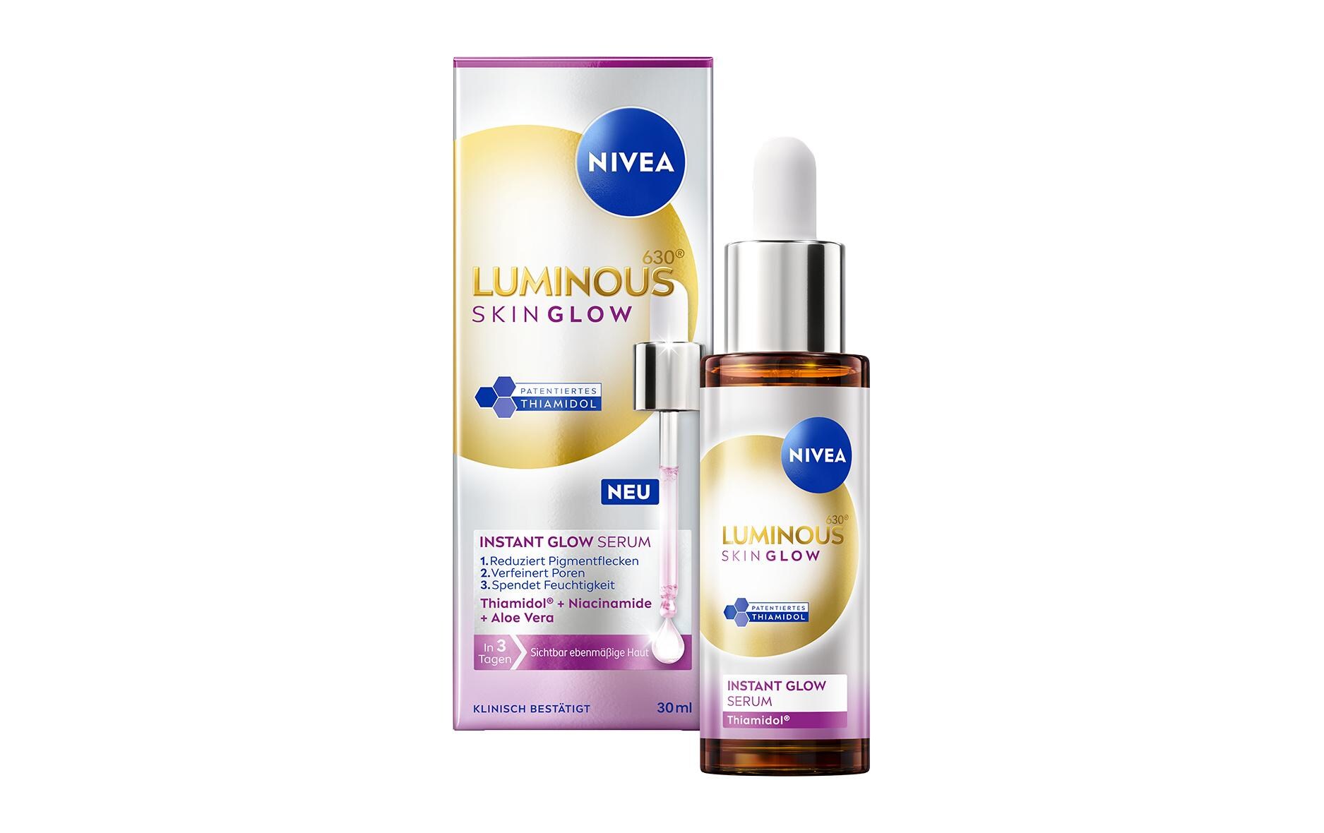 Gesichtsserum Luminous630 Skin Glow Instant 30 mlLuminous630 Skin Glow Serum für eine sichtbar ebenmässigere Haut