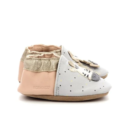Chaussons Cute Zebra   Gris rose        17/18   de               Robeez