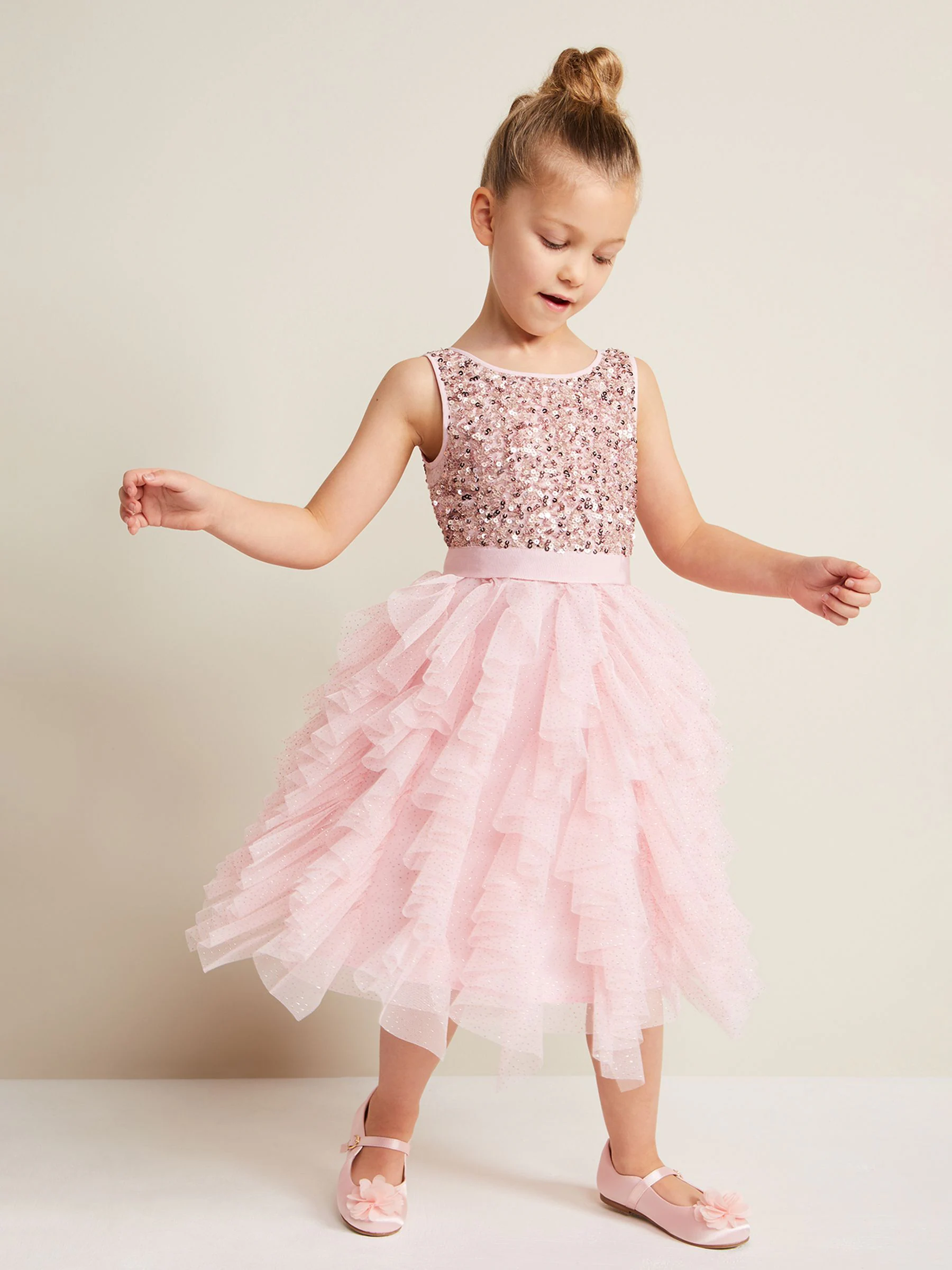 Phase Eight Andrina Sequin Ruffle Dress