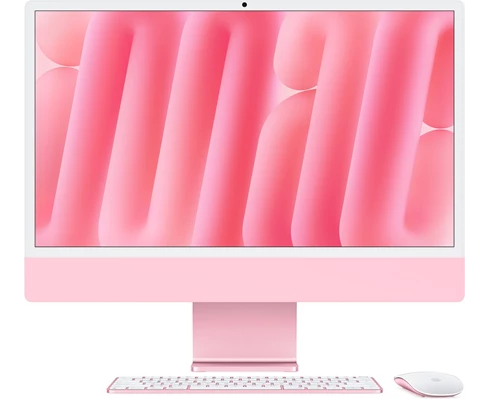 Apple 24-inch iMac - Retina 4,5K display, M4 chip 10-core CPU   10-core GPU, 16GB RAM, 512GB SSD - Pink
