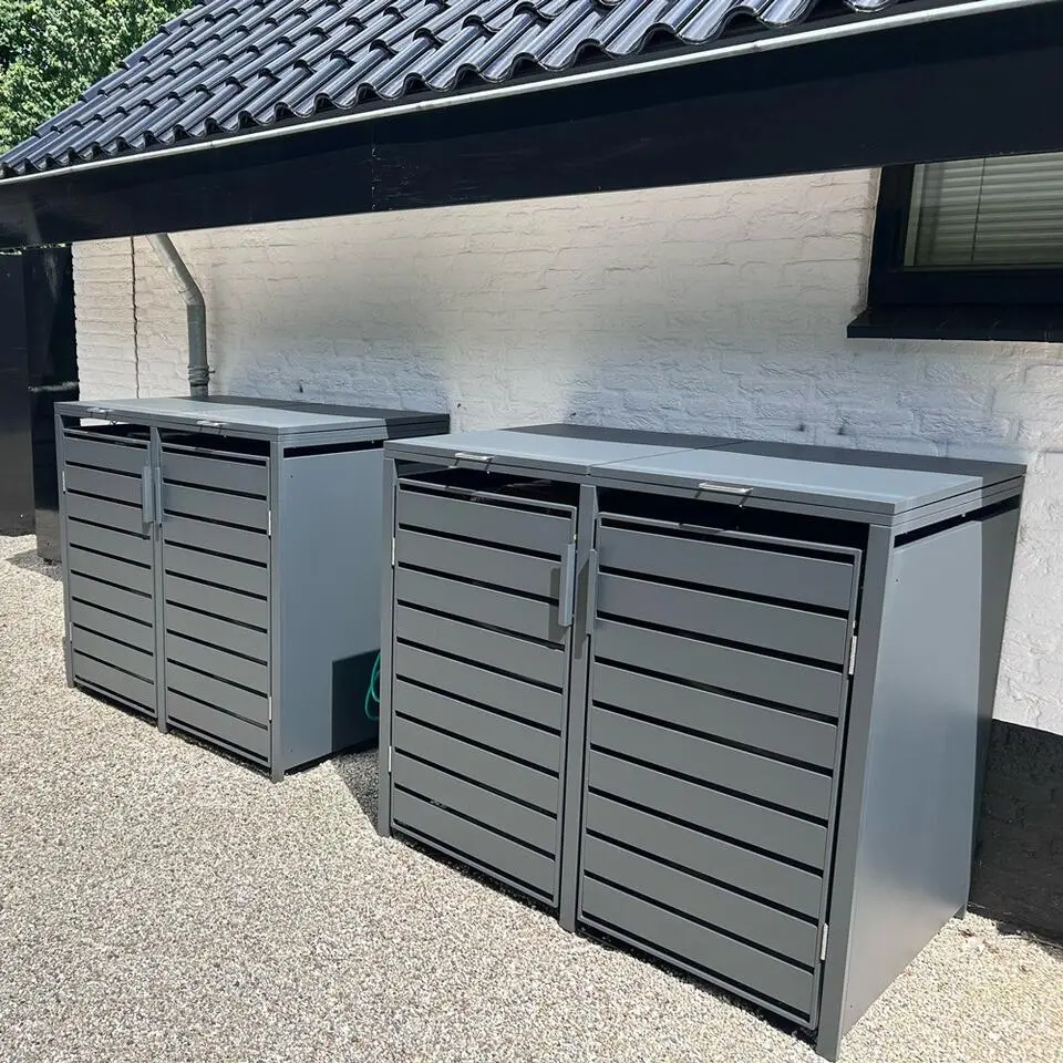 Kliko ombouw - 2 containers - Antraciet