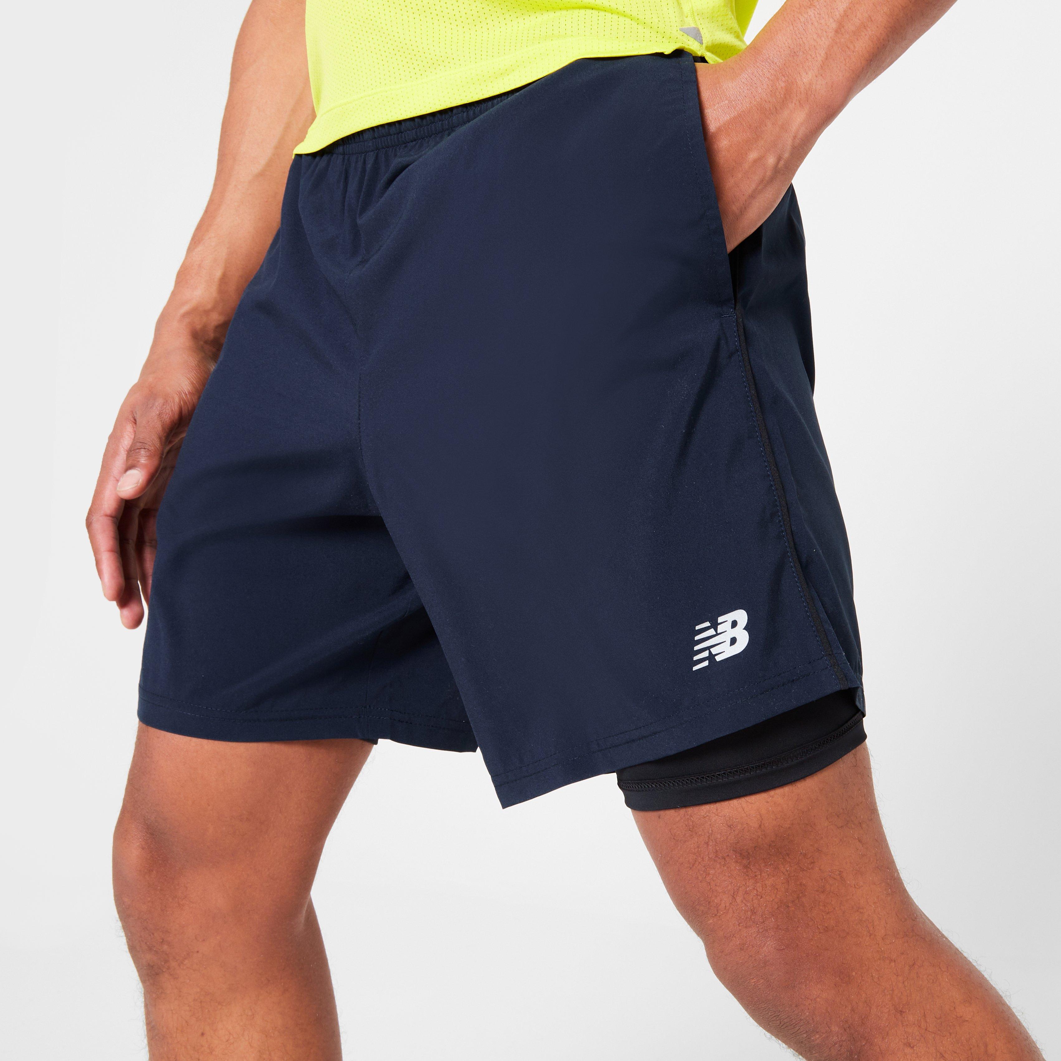 New Balance 2 in 1 7 Inch Running Shorts Mens