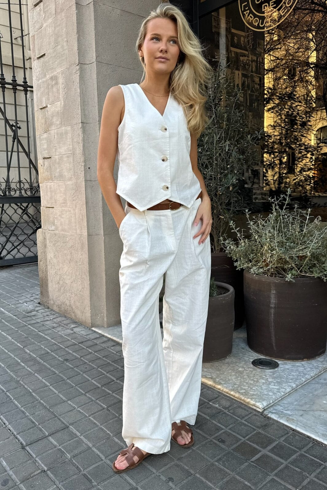 BYIC Celinaic Pants white white