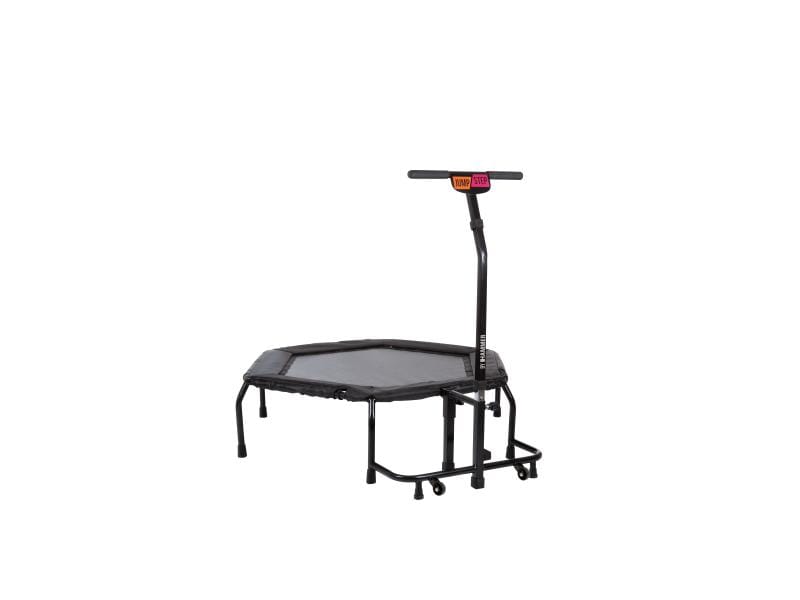 HAMMER Fitnesstrampolin JumpStep Pro mit Step-Board Fitness-Trampolin mit Transportrollen