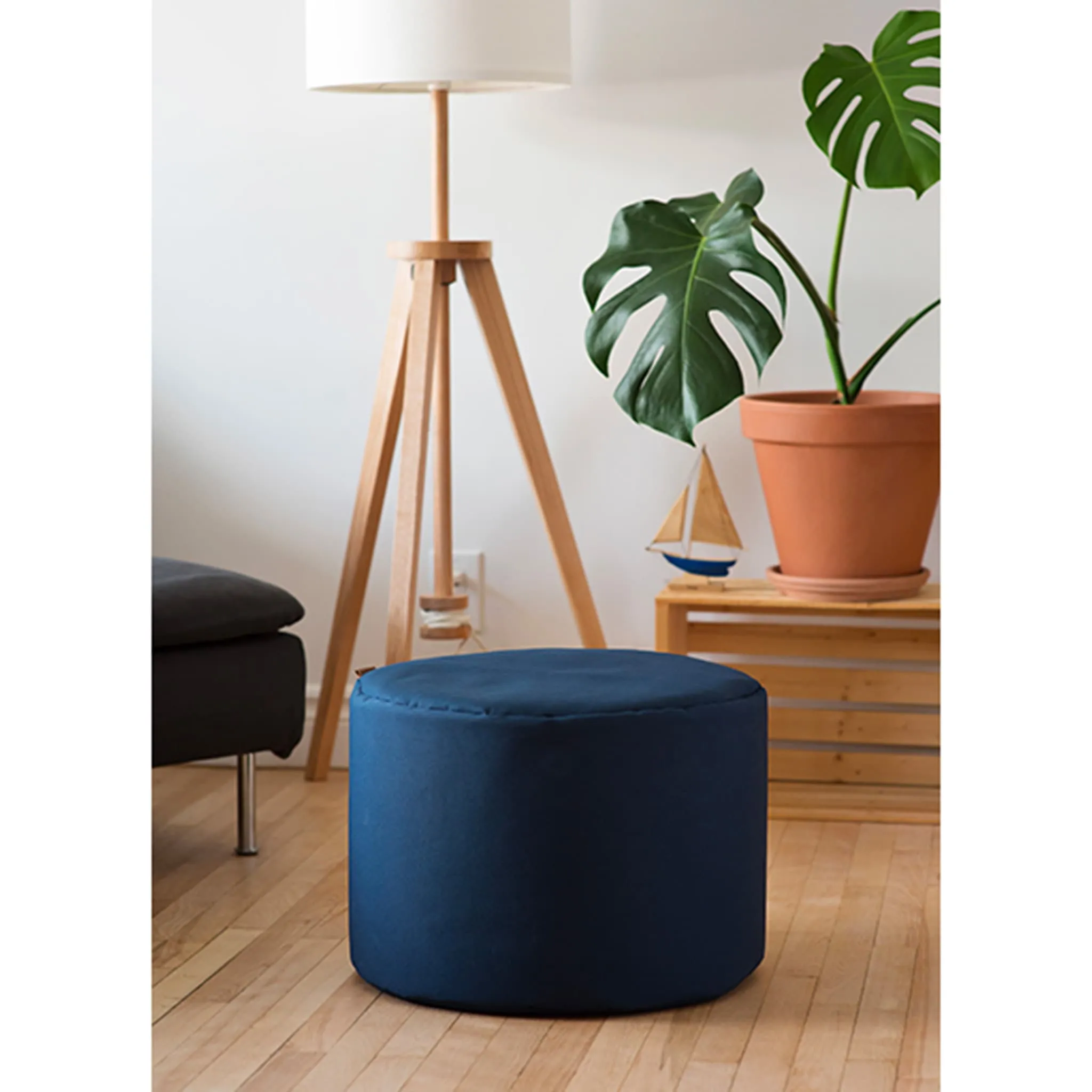 Arico Pouf Repose-pieds - Marine