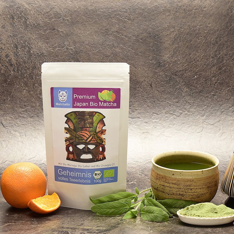 Matchatto Matcha Tee Salbei mit Orange Bio
