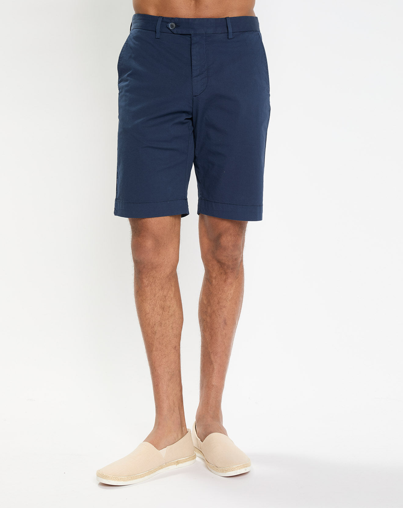 Hackett London Bermuda en Twill Regular Fit uni bleu