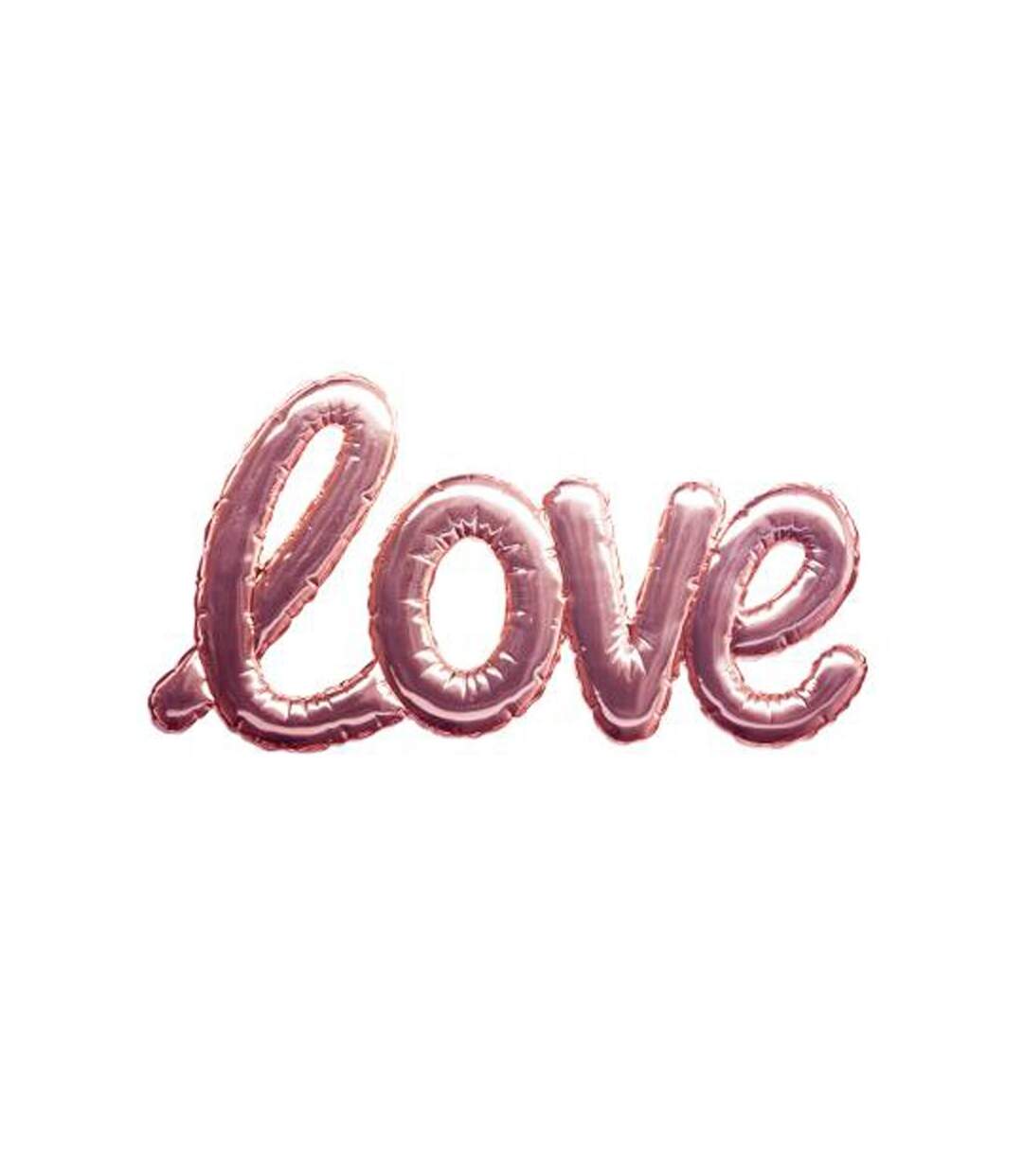 Sticker Ballon Love 24x47cm Rose