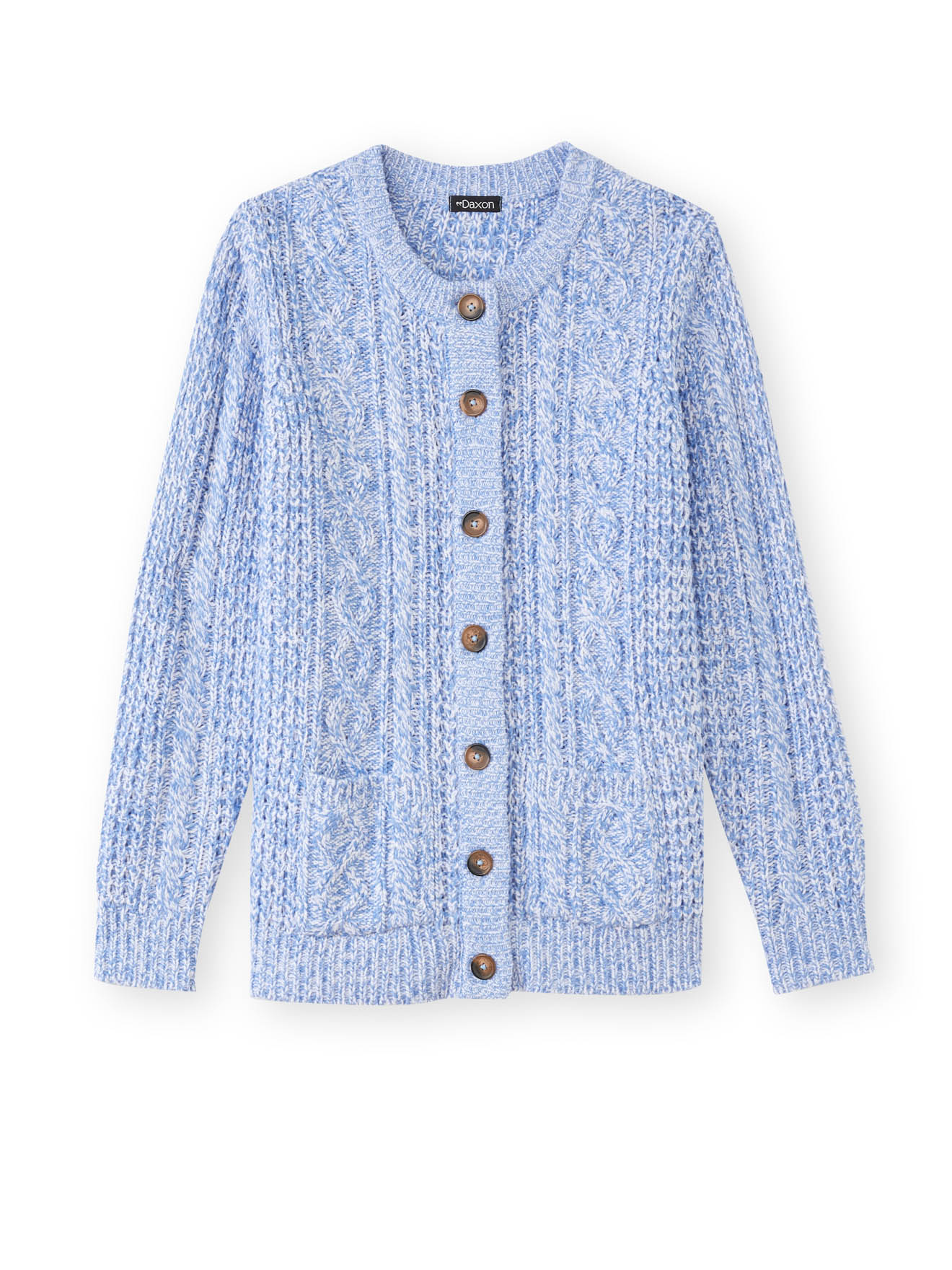 Cardigan torsadé col rond