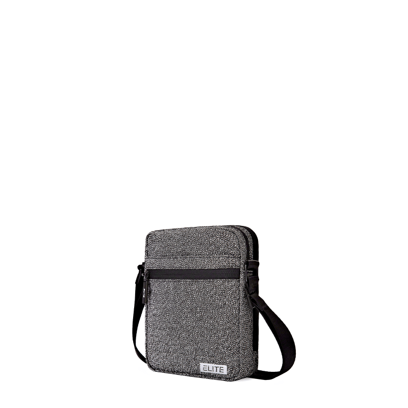 Sac Travers RFID Medium 17 cm Gris