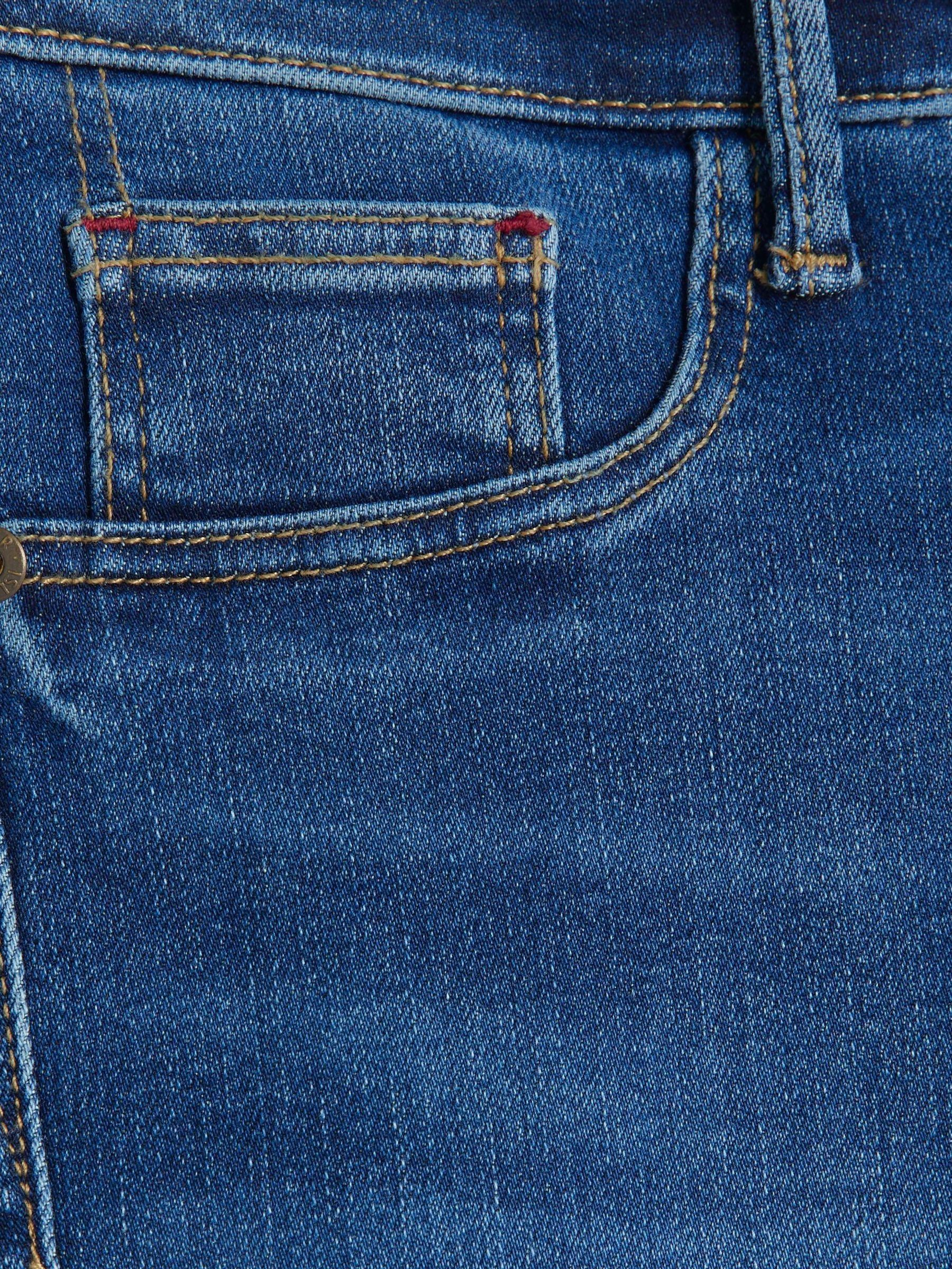 Donkerblauw - River Island - Billenvormgevende skinny jeans met halfhoge taille