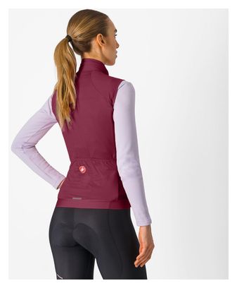 Gilet Coupe-Vent Femme Castelli Espresso Bordeaux