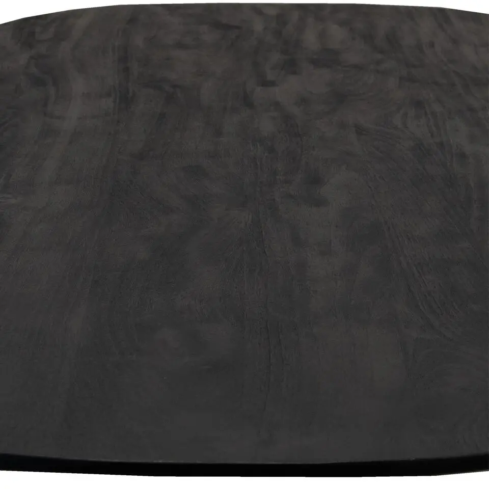 Eettafel Deens Ovaal 200cm - Zwart Mangohout - Feline