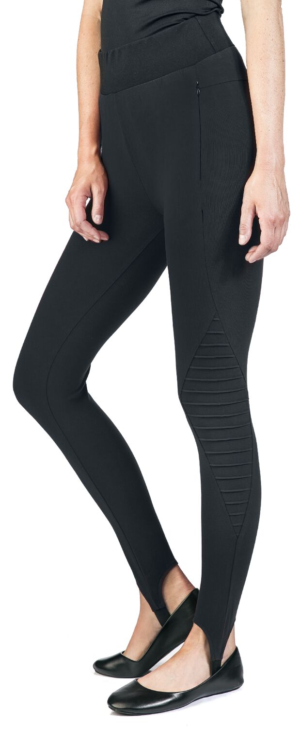 Leggings Noir Avec Étriers | RED by EMP Legging