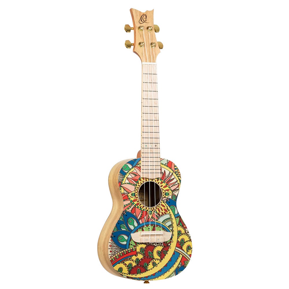 Ortega RUAR-MI Art Series Concert Size Ukulele Mystic India concert ukelele