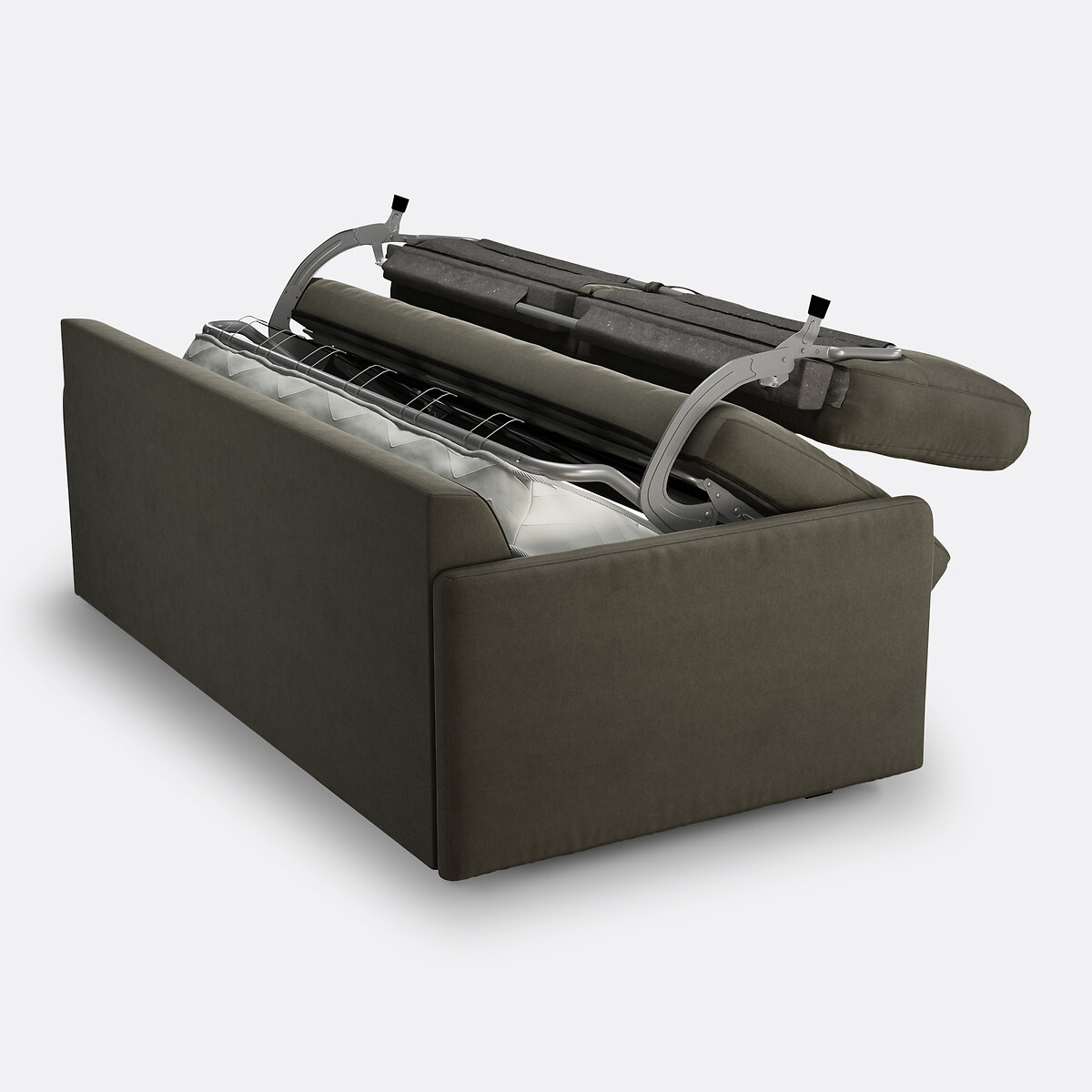 LA REDOUTE INTERIEURS<br>Sofá cama em algodão/linho, espuma HR premium, Marta