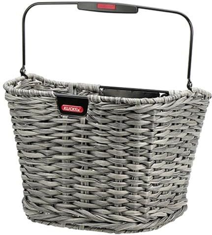 Fietmand - Geweven - Grijs - Kunststof - 16L - 5kg Max Belastbaar