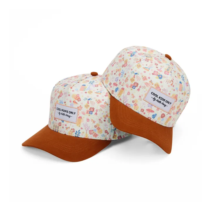 Hello Hossy Casquette Dried Flowers | Orange Rouille