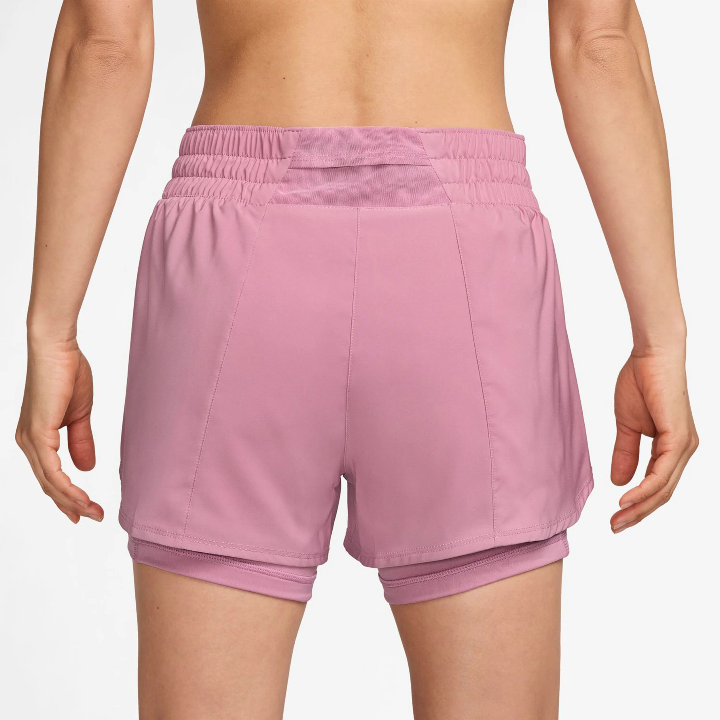 Nike One Dri-Fit 3in 2in1 Shorts Femmes - Pink , Argent