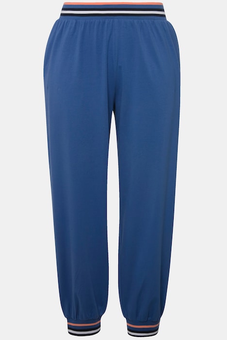Loungewear-Hose, Streifenbündchen, Elastikbund