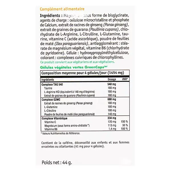 NHCO TagviC stimulant dynamisant 56 gélules