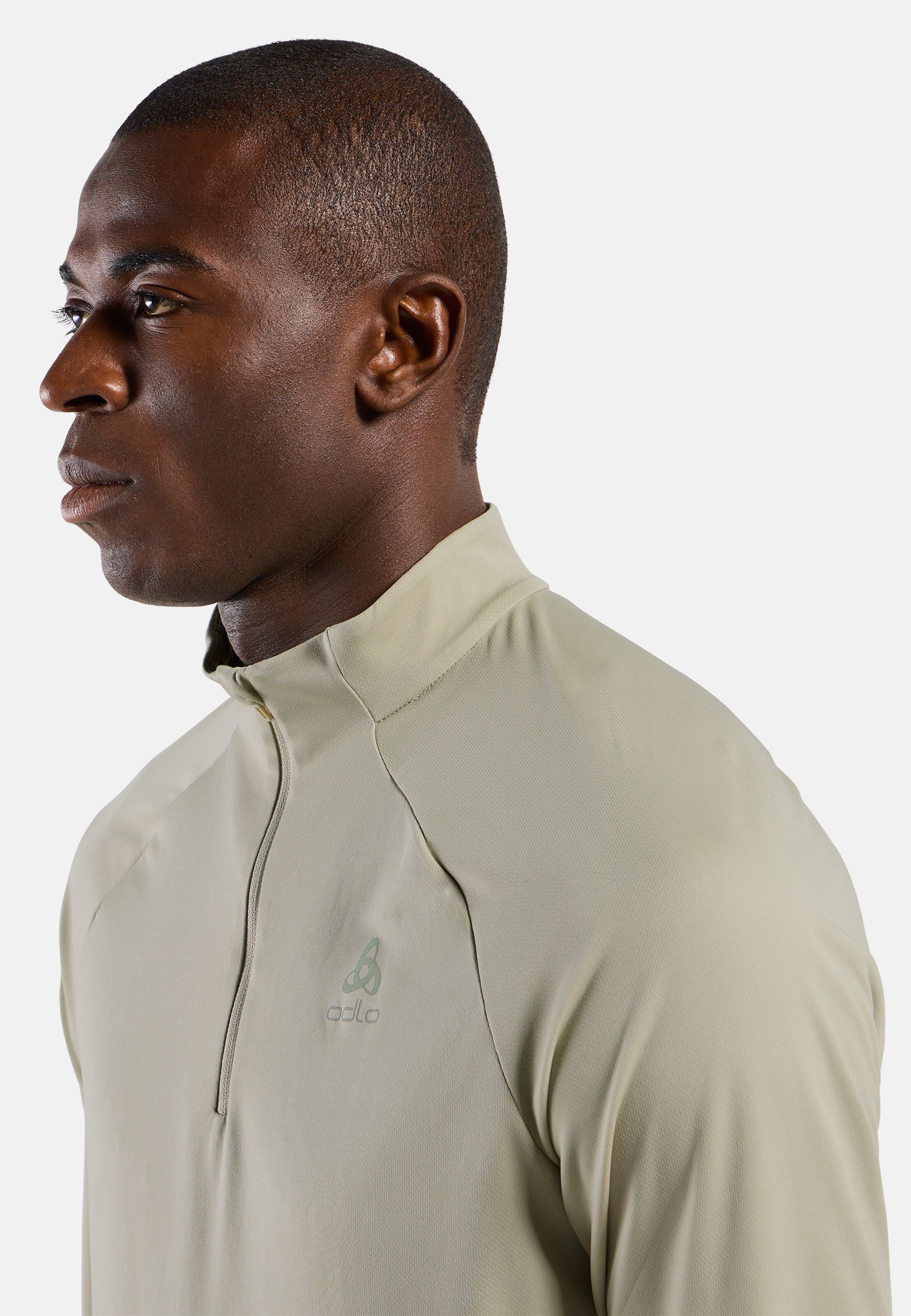 Herren Essentials Mid Layer in agate gray