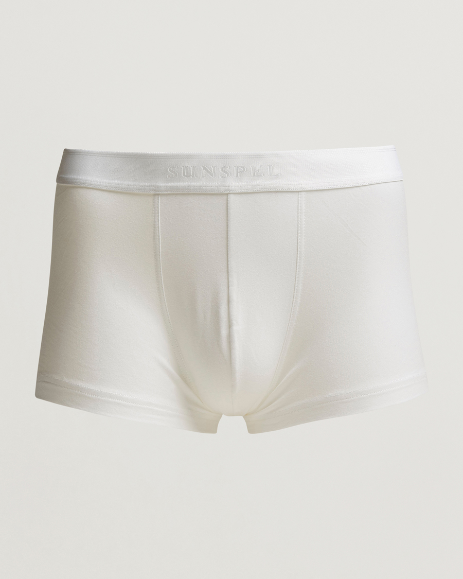 Sunspel Cotton Stretch Trunk White