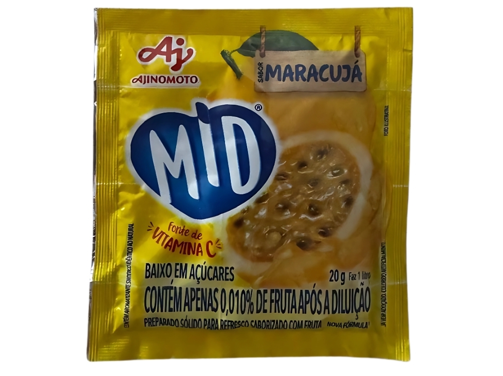 REFRESCO EM PÓ MID MARACUJÁ 20G