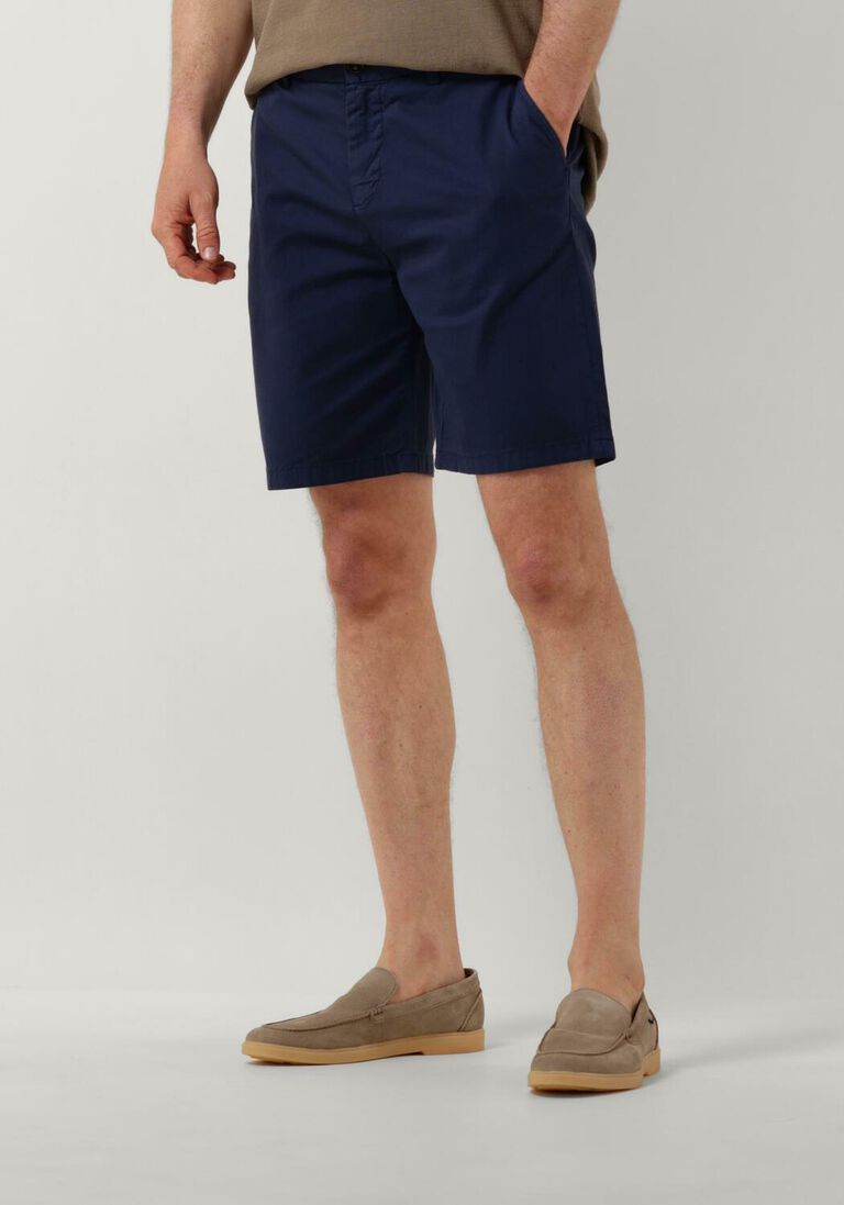 SCOTCH & SODA donkerblauwe scotch & soda korte broek stuart - garment-dyed pima cotton chino short