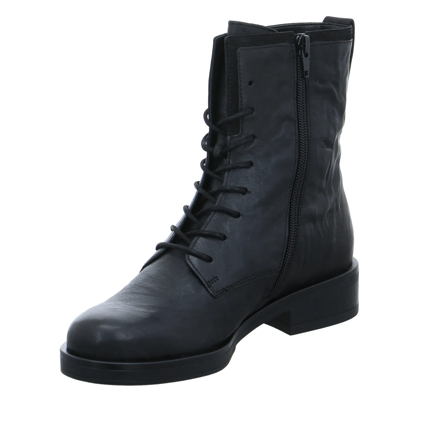 GABOR Boot Schwarz Leder  mit Wechselfussbett
